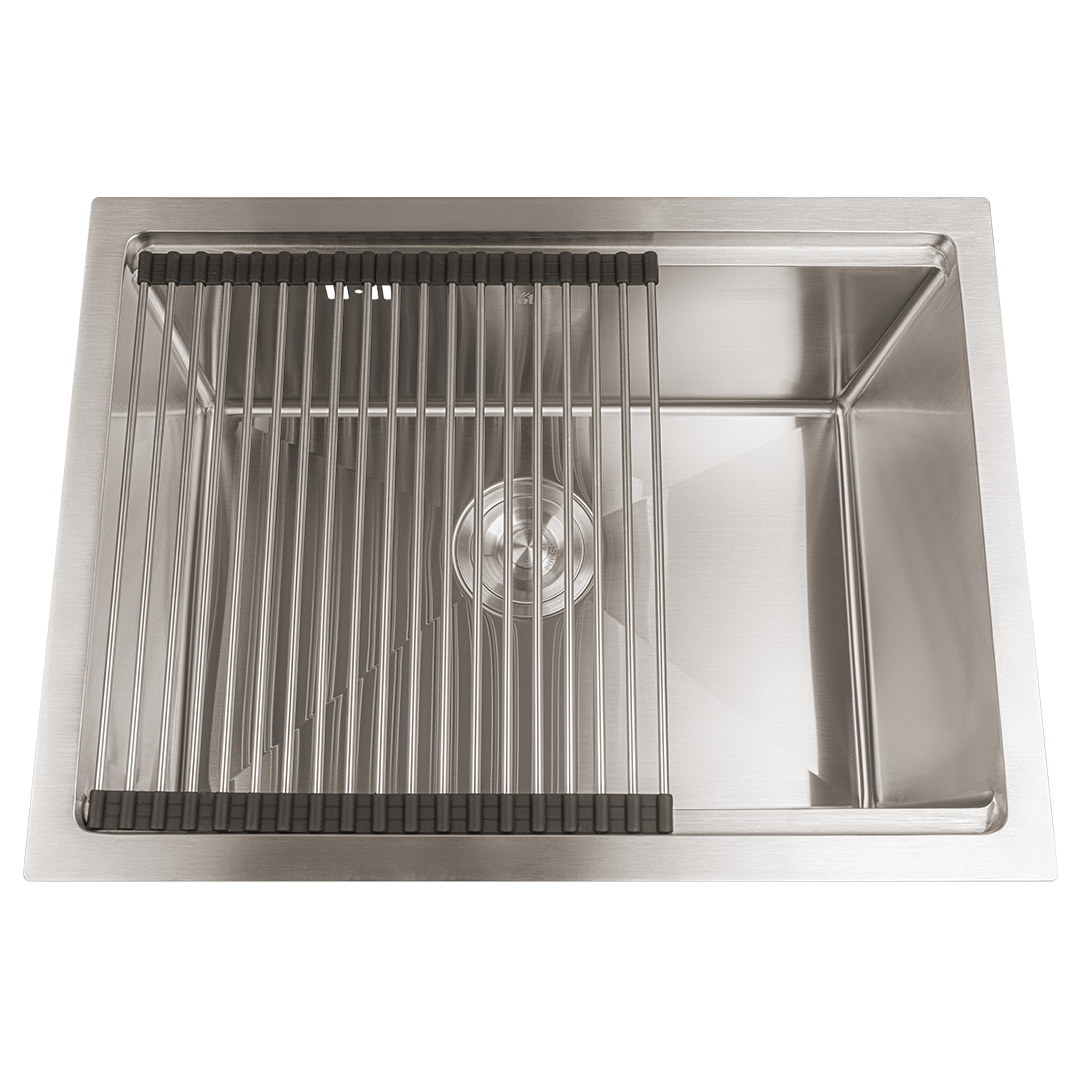 Zlewozmywak podblatowy NETT NS-5742 ze stali nierdzewnej 1,5 mm, 57×42 cm