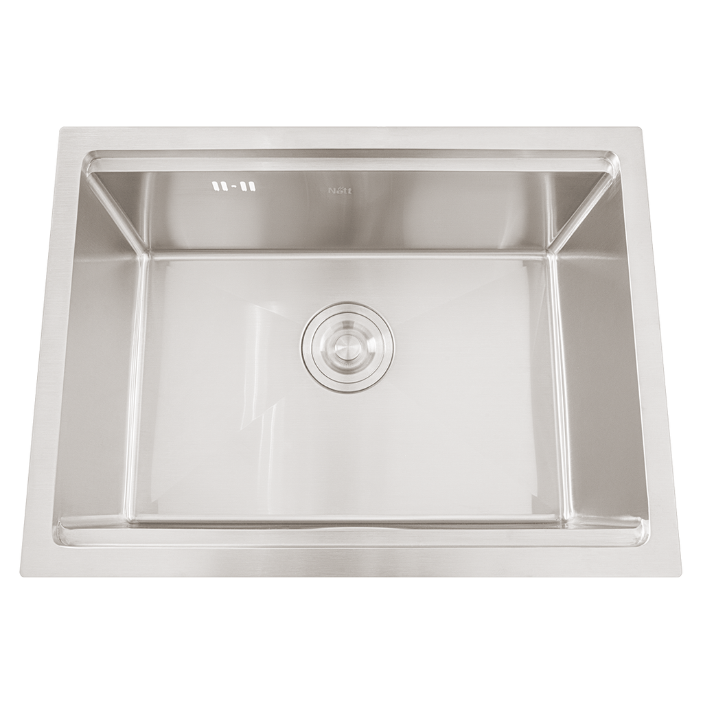 Zlewozmywak podblatowy NETT NS-5742 ze stali nierdzewnej 1,5 mm, 57×42 cm