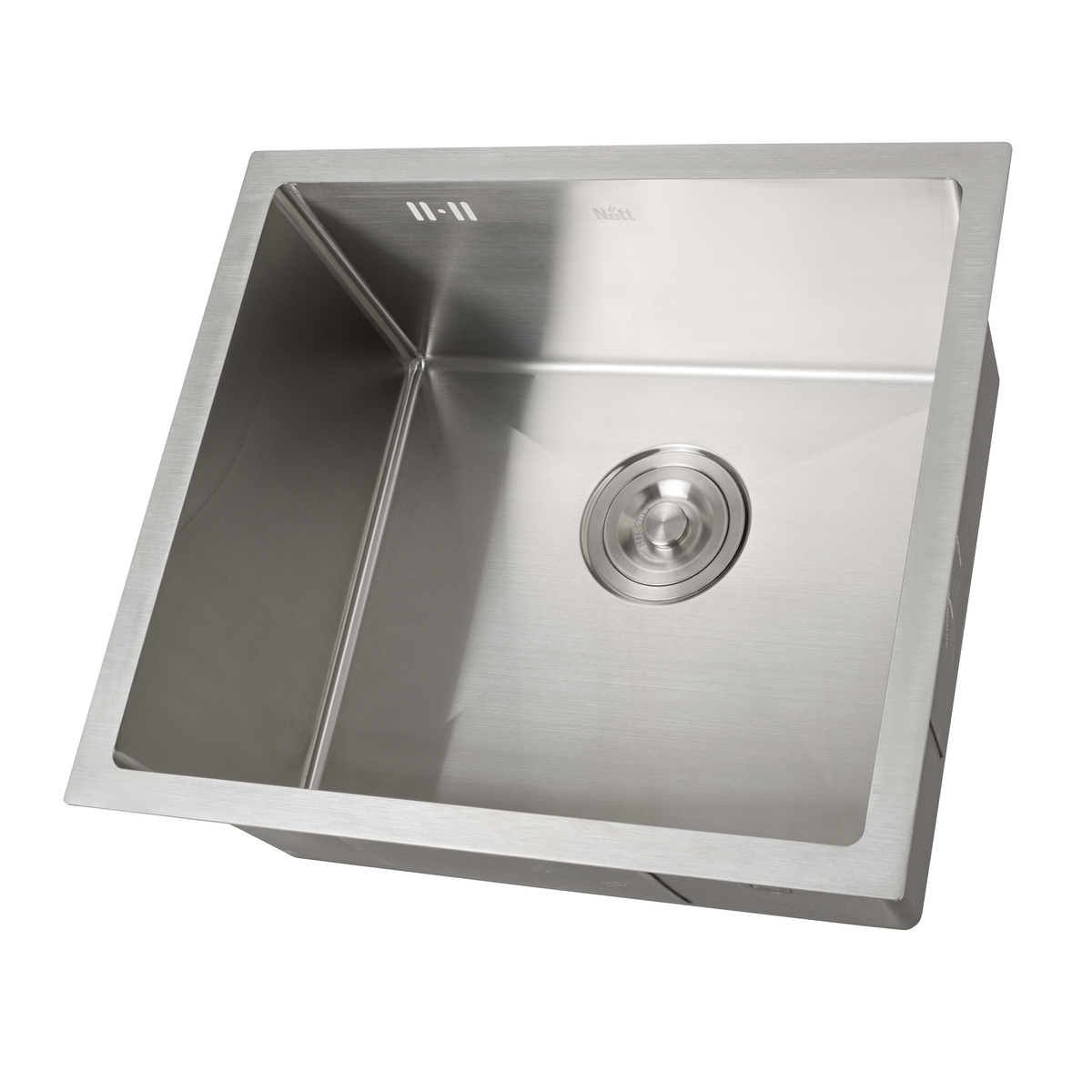 Zlewozmywak podblatowy NETT NS-5045 ze stali nierdzewnej 1 mm, 50×45 cm